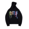 Black Sp5der Angel Number Hoodie 555