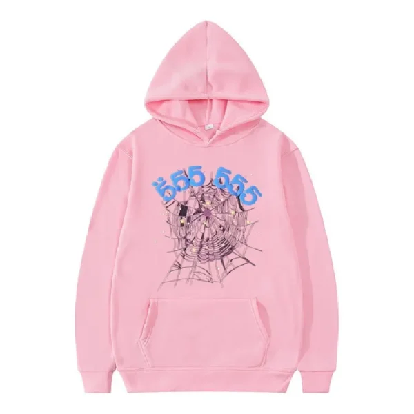 Pink Sp5der 555 Hoodie