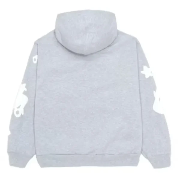 Sp5der Beluga Grey Hoodie Men & Women