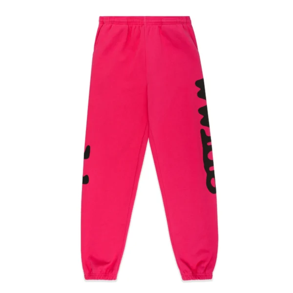 Sp5der Dark Pink Beluga Sweatpants
