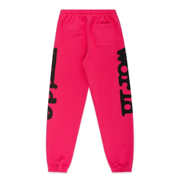 Sp5der Dark Pink Beluga Sweatpants