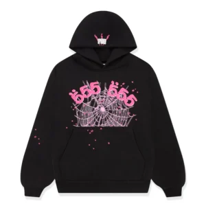 Sp5der Pink Angel 555 555 Beluga Hoodie