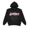 Pink Black Sp5der Hoodie