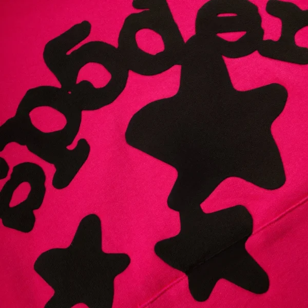 Sp5der Dark Pink Beluga Hoodie