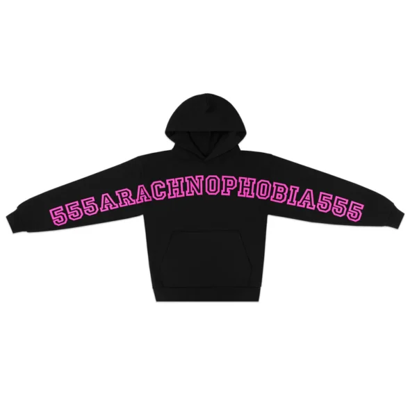 Sp5der Pink Black Arachnophobia Hoodie